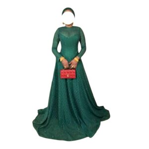 LA05062026, Robe Brodé, Taille M, Foulard