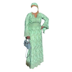 SF08062026, Robe Brodé, Taille M, Foulard