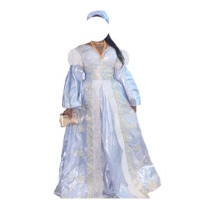 AW04062026, Robe Bazin, Taille M, Foulard