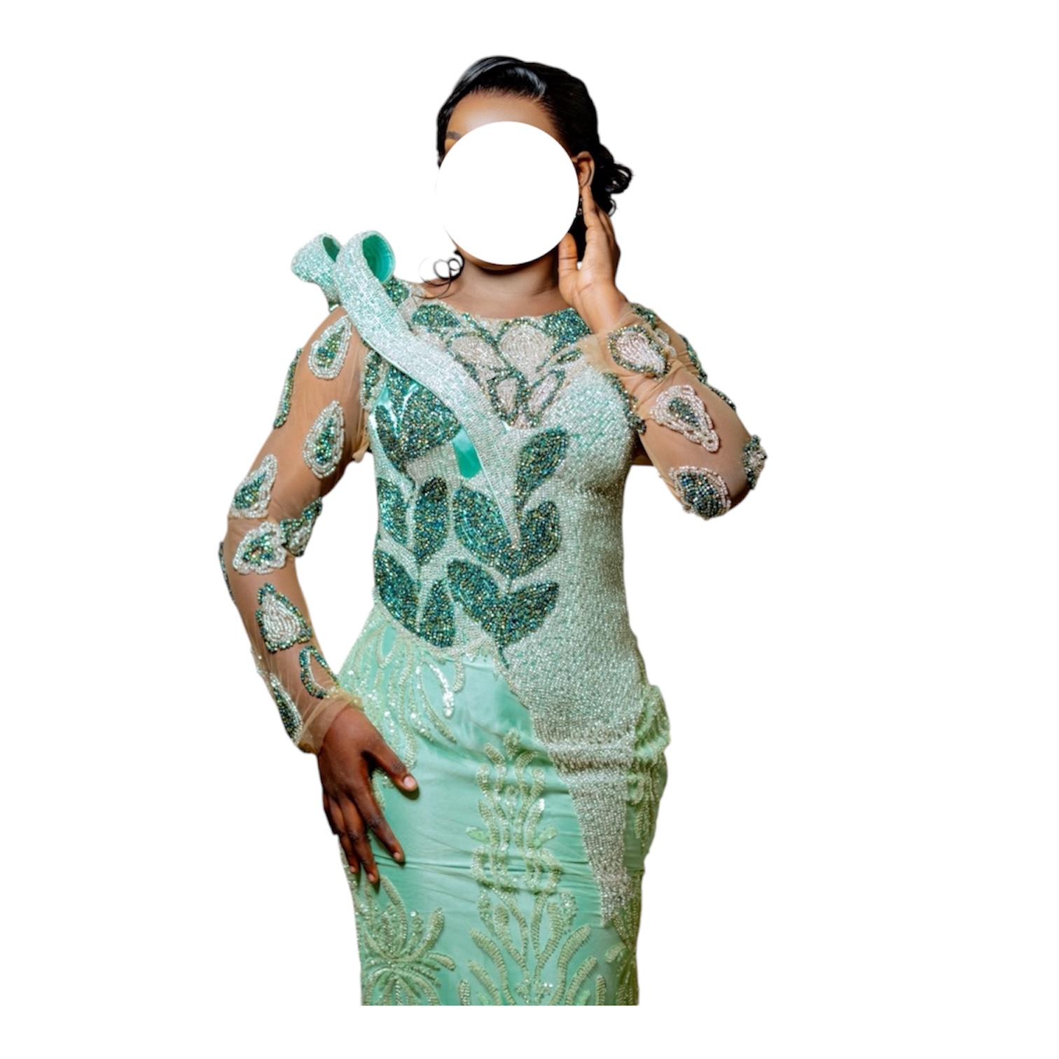 AG09062026, Robe Brodé, Taille XL