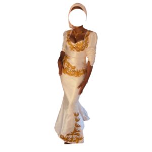FM11062026, Bazin Jupe Complet, Taille S, Foulard