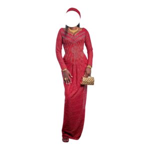 AM10062026, Robe Brodé, Taille S, Foulard