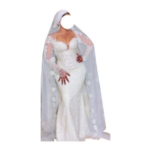 MI11062026, Robe Mariée, Taille M, Voile