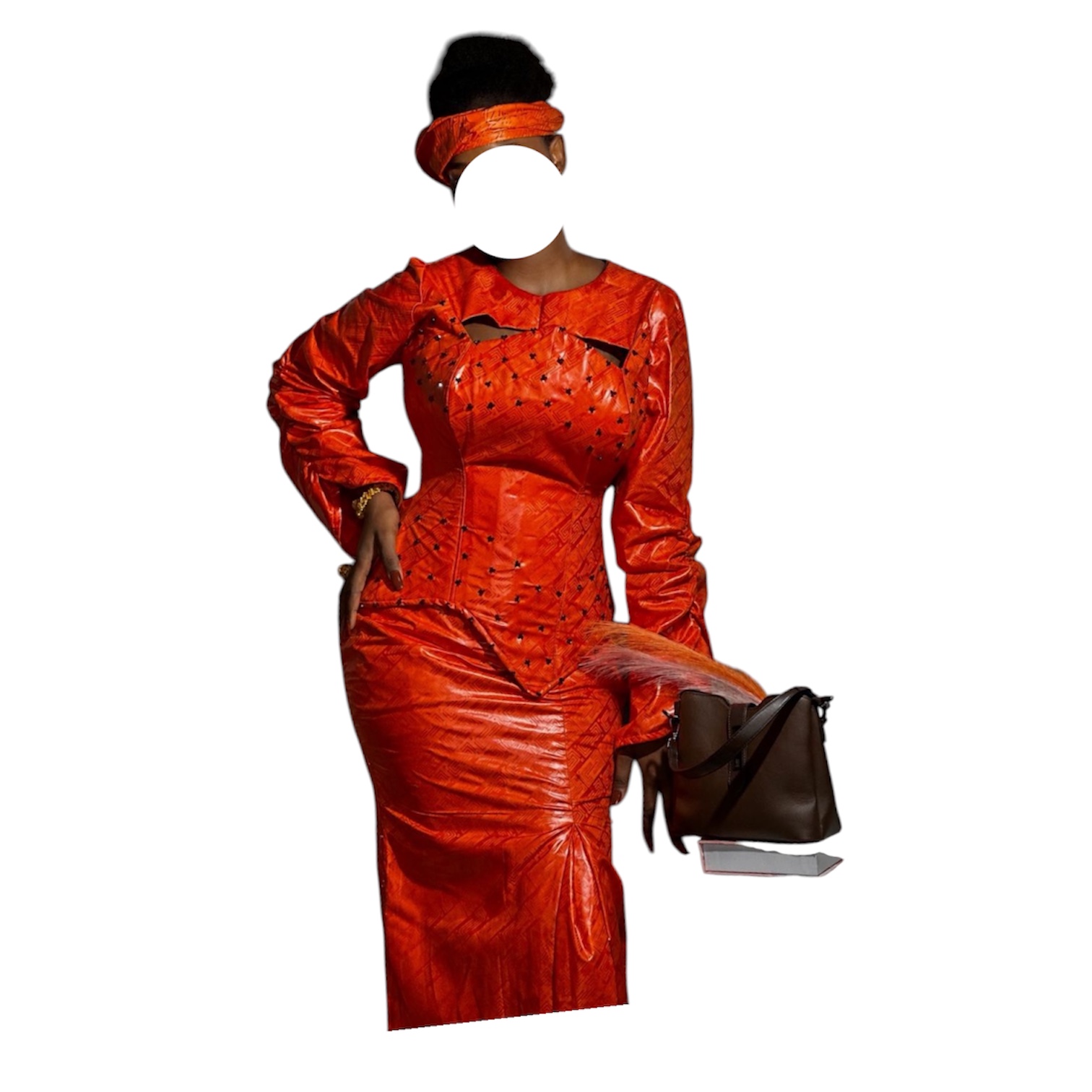 FK09062026, Bazin Jupe Complet, Taille XL