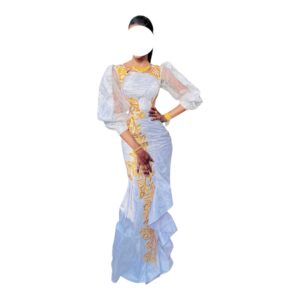 TH09062026, Robe Bazin, Taille S