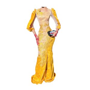 TH09062026, Robe Bazin, Taille S