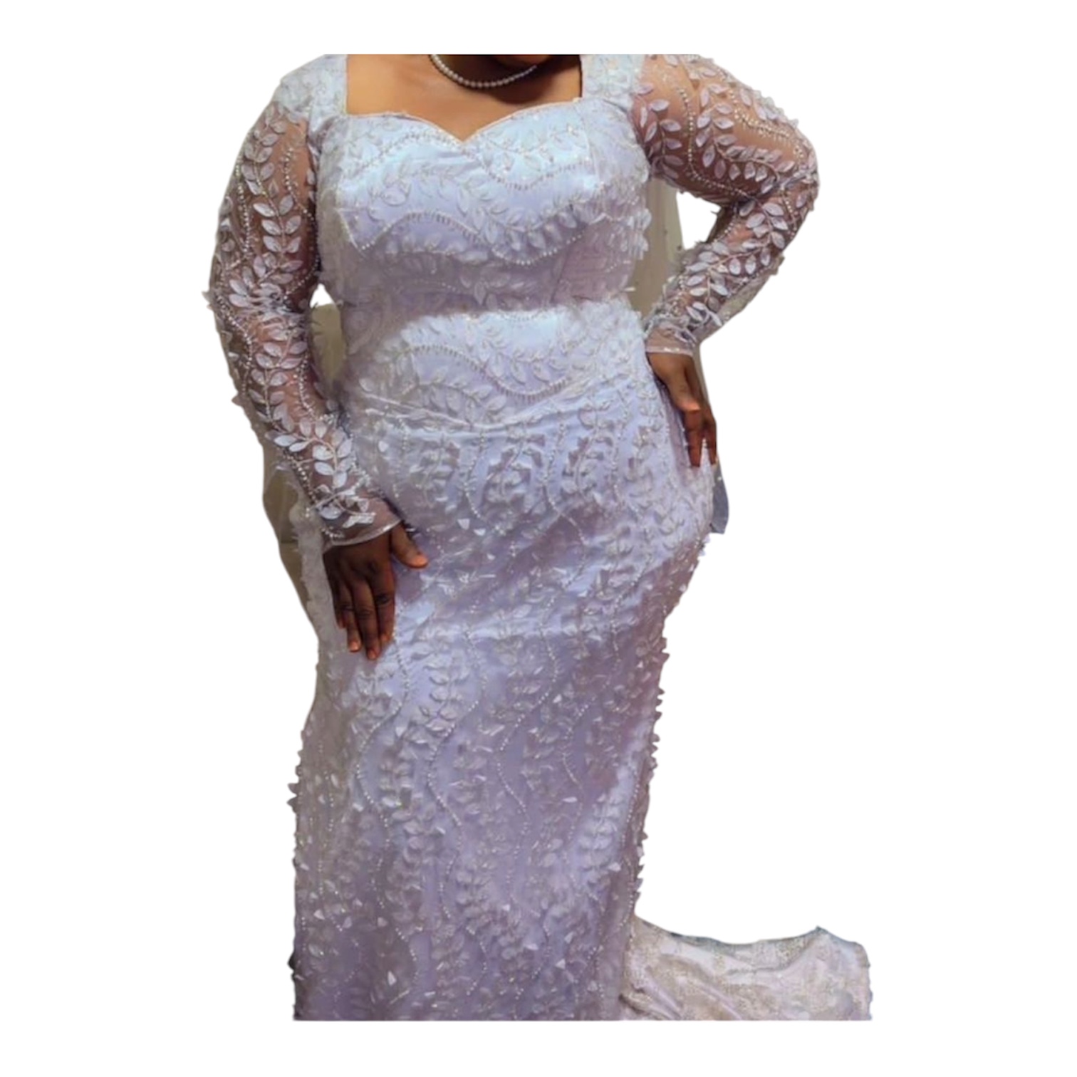 HT09062026, Robe Brodé, Taille XL, Foulard