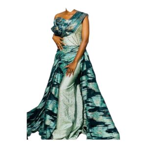AC19062026, Robe Tissu, Taille L, Foulard