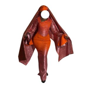OM19062026, Robe Tissu, Taille L, Foulard