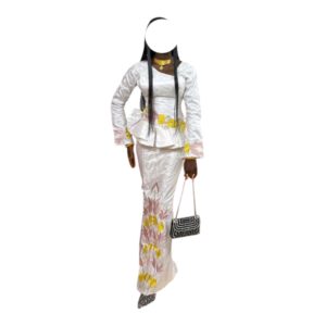 AK20062026, Bazin Jupe Complet, Taille S