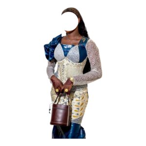 AK20062026, Robe Bazin, Taille S
