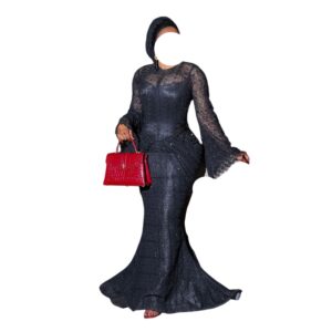 WA21012026, Robe de Soirée, Taille XL, Turban