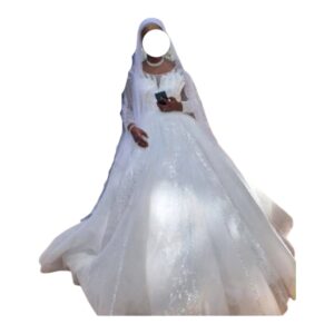 KM25062026, Robe de Mariée, Taille XL, Voile
