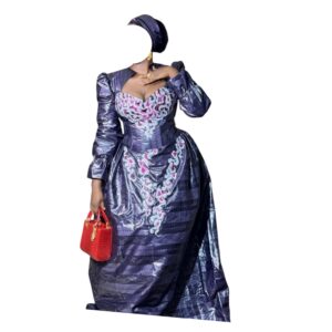 FC25062026, Robe Bazin, Taille XL, Turban
