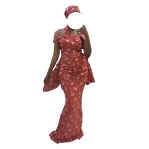 BH25062026, Robe Bordé, Taille L, Foulard