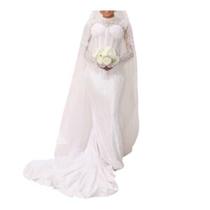 AD25062026, Robe de Mariée, Taille L, Voile