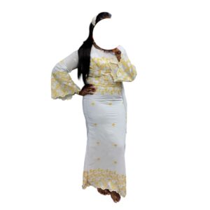 OL25062026, Robe Bordé, Taille XL, Foulard