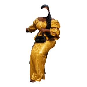 MD26062026, Bazin Jupe Complet, Taille L