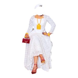 FB26062026, Robe Bordé, Taille L, Foulard