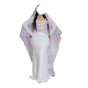 AA26062026, Robe de Mariée, XL, Voile