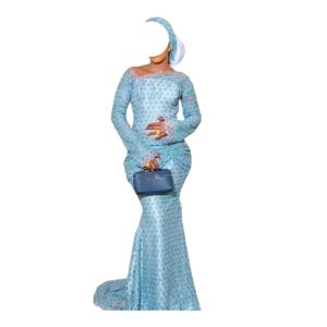 FN27062026, Robe Bordé, Taille L,Turban