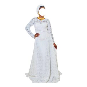 FN27062026, Robe Bordé, Taille L, Foulard