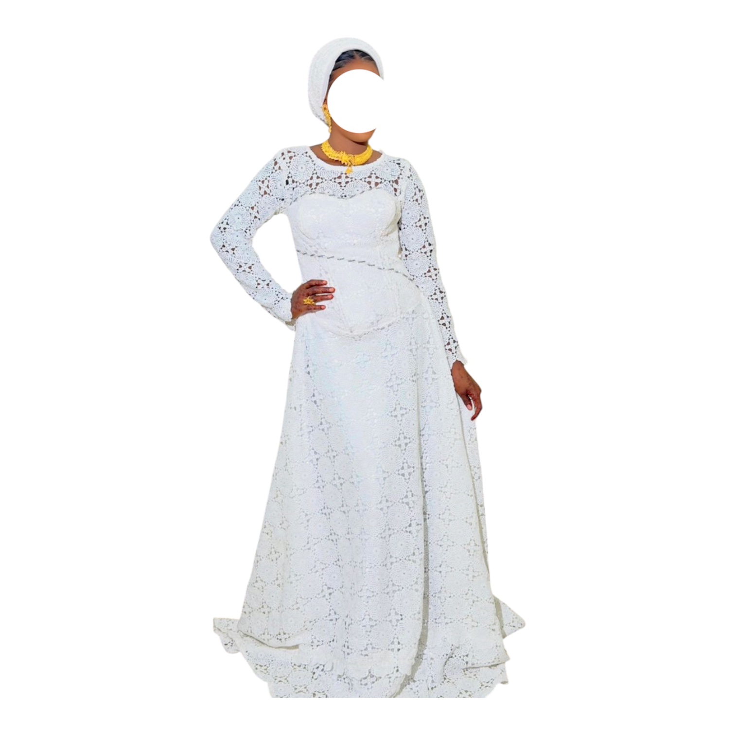 FN27062026, Robe Bordé, Taille L, Foulard