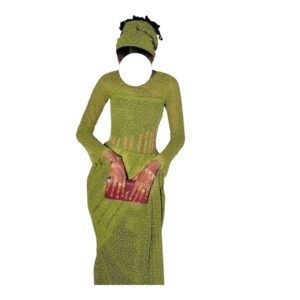 BI26062026, Robe Bordé, Taille S, Foulard