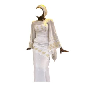 AC14072026, Robe Bordé, Taille M, Foulard