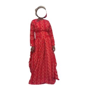 SO17072026, Robe Bordé, Taille L, Foulard
