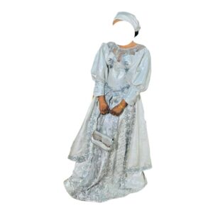 RS15122025, Robe Bazin, Taille XL, Foulard