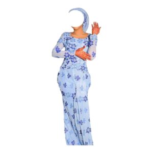 AT29072026, Robe Bordé, Taille L, Foulard