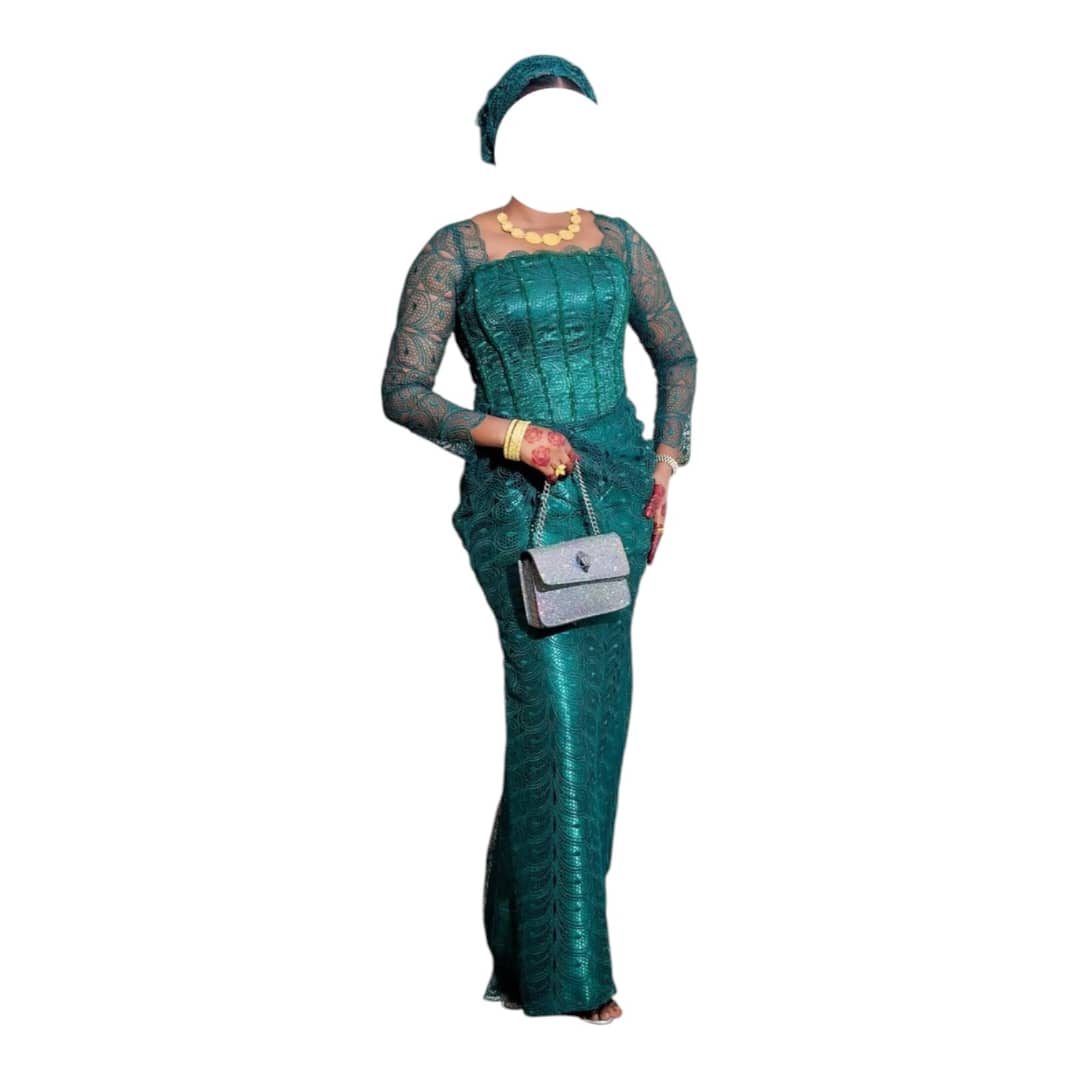 DA29072026, Robe Tissu, Taille L, Foulard