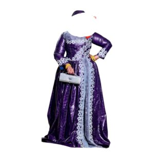 TO29072026, Robe Bazin, Taille XL, Foulard