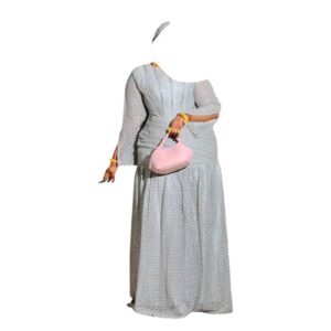 TO29072026, Robe Bordé, Taille XL, Foulard