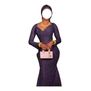 GD31072026, Robe Bordé, Taille M, Foulard