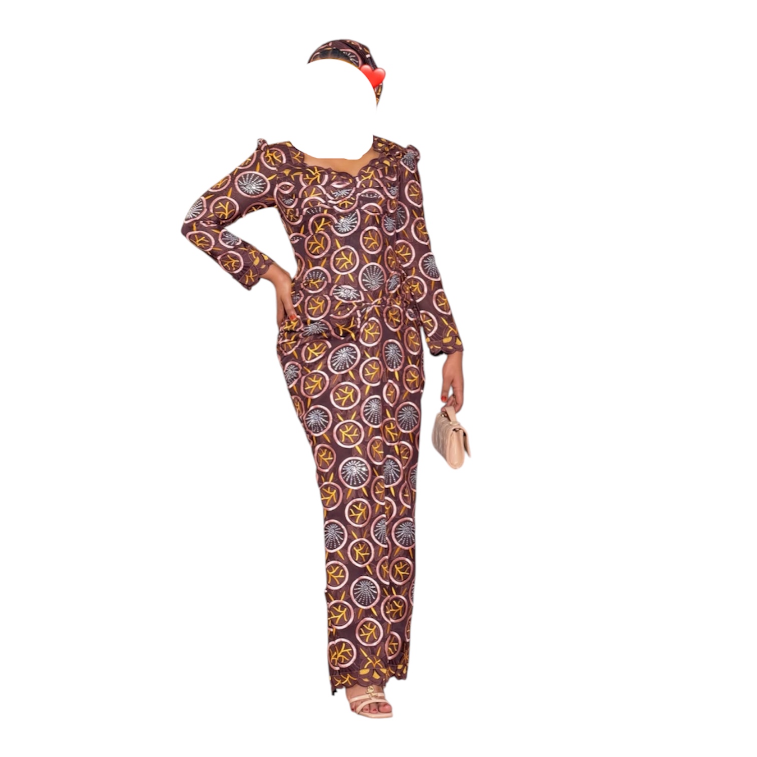 ST18022026, Robe Bordé, Taille M, Foulard