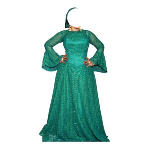 NY03072026, Robe Bordé, Taille XL, Foulard