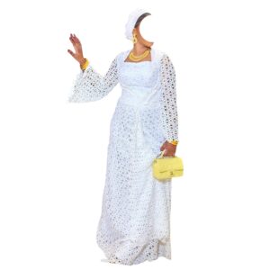 NY03072026, Robe Bordé, Taille XL, Foulard