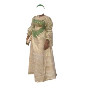 AT10072026, Robe Bazin, Taille XL, Foulard