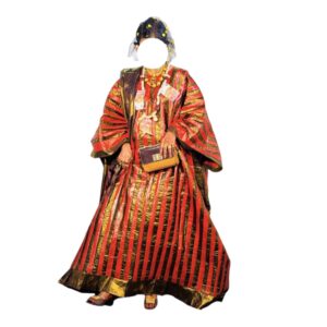 MM13072026, Bazin en Boubou, Taille XL, Foulard
