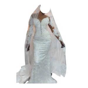 NK13072026, Robe de Mariée, Taille L, Voile