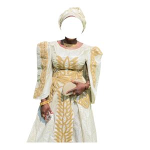 AG13072026, Robe Bazin, Taille XL, Foulard