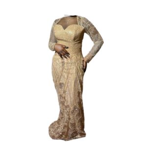 GM13072026, Robe de Soirée, Taille M, Turban