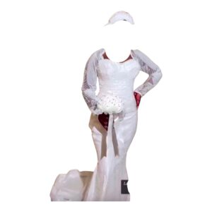 GM13072026, Robe de Mariée, Taille M, Turban
