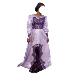 OT17072026, Robe Bazin, Taille L, Foulard
