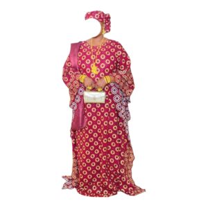 FY22072026, Robe Bordé, Taille XL, Foulard