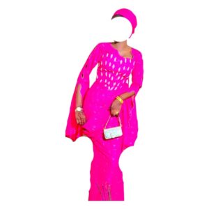 FD11082026, Robe Bordé, Taille S, Foulard