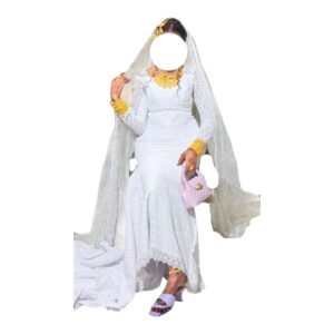 MY03082026, Robe de Mariée, Taille M, Voile