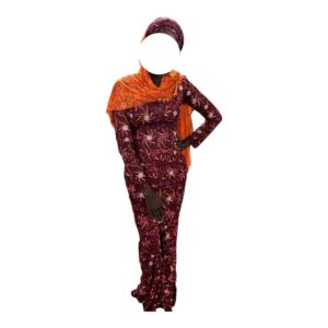 ZS05082026, Robe Bordé, Taille L, Turban